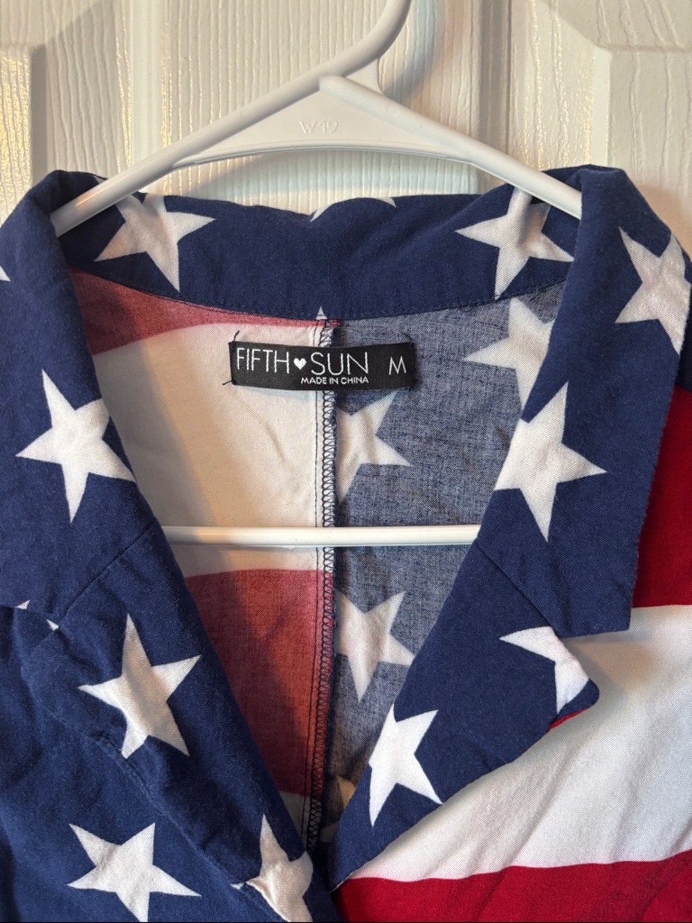 Fifth Sun Red, White & Blue Star Stripe Tie-Front Camisole - Picture 2 of 4